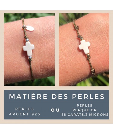 croix blanche mona chabada bracelet enfant et maman bijou de l'amour entre une maman et sa fille